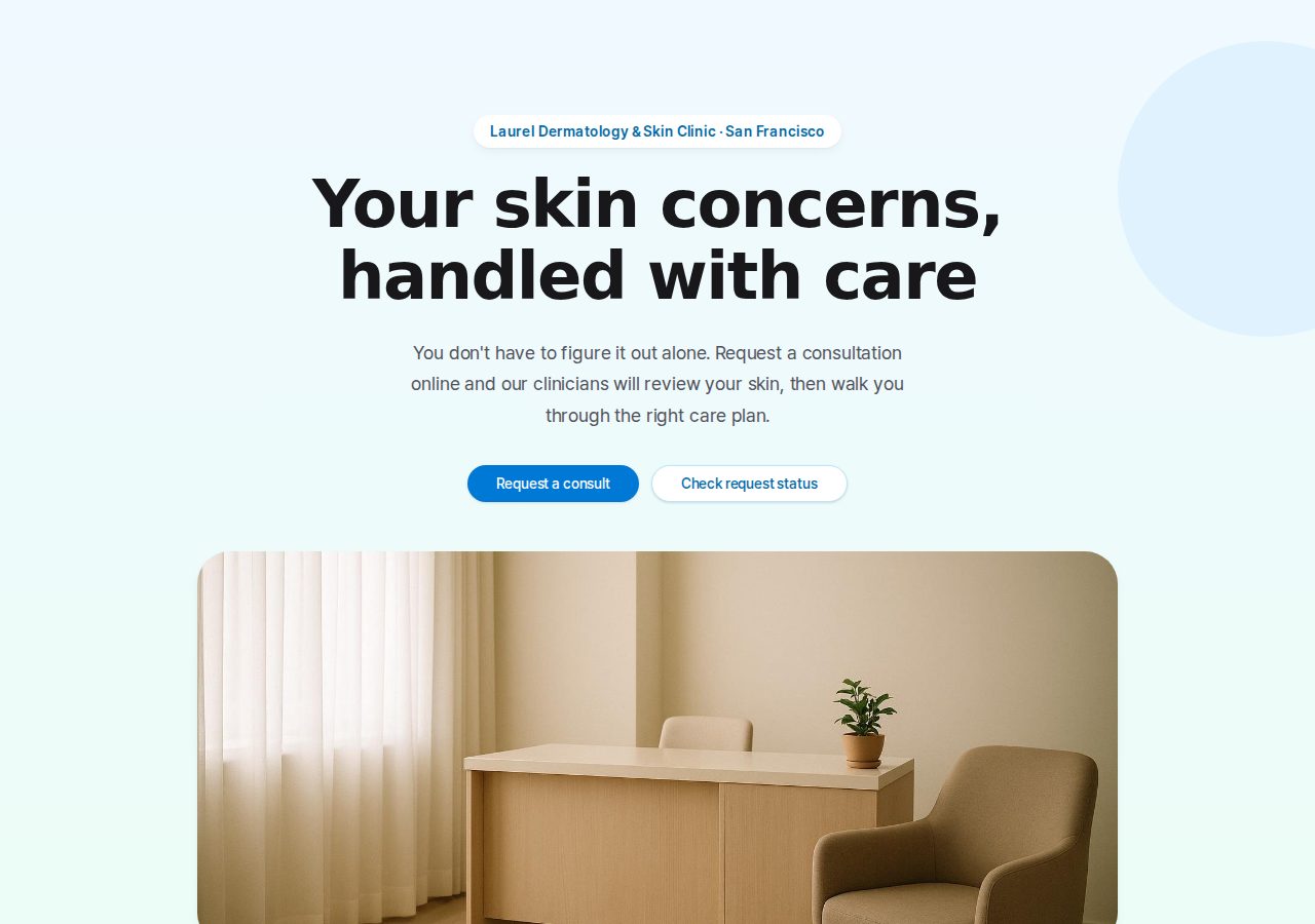 Dermatology Consultation & Booking preview