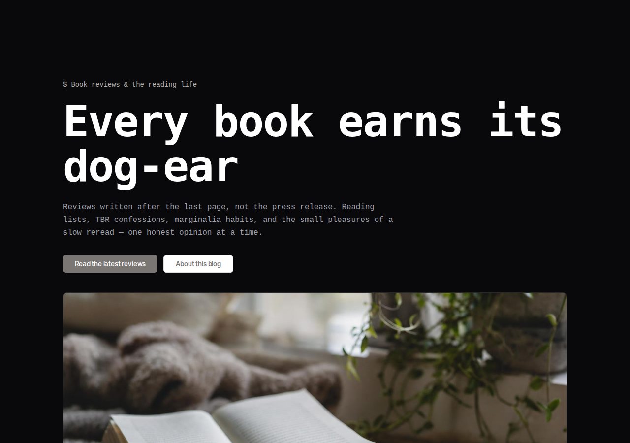 Book Blog preview
