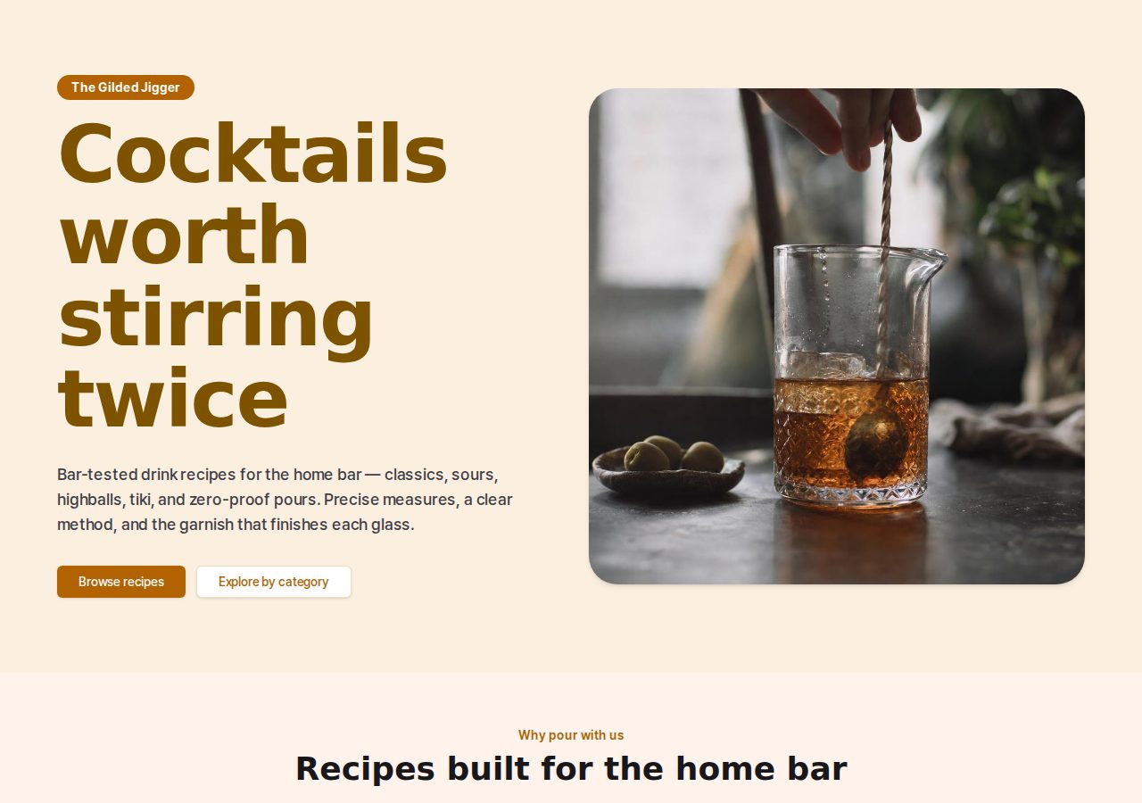 Cocktail Blog preview