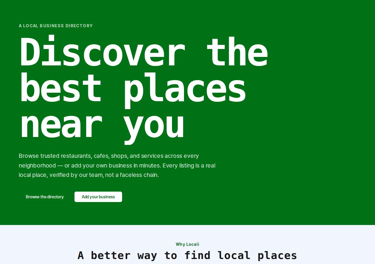 Local Directory preview
