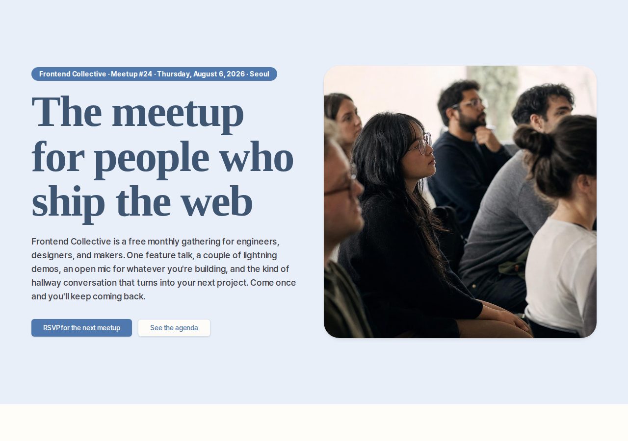 Meetup preview