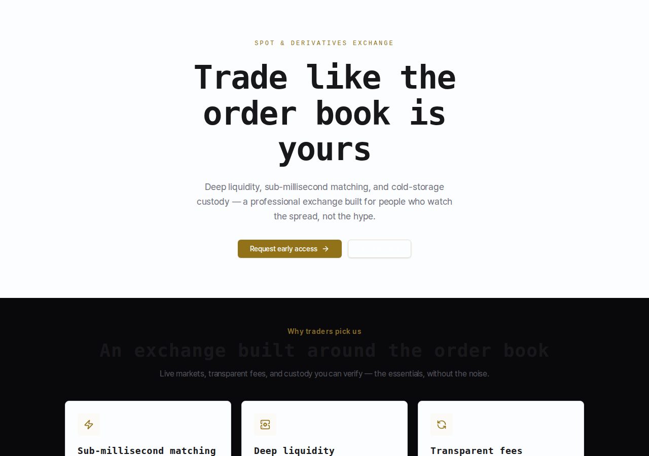 Crypto Exchange preview